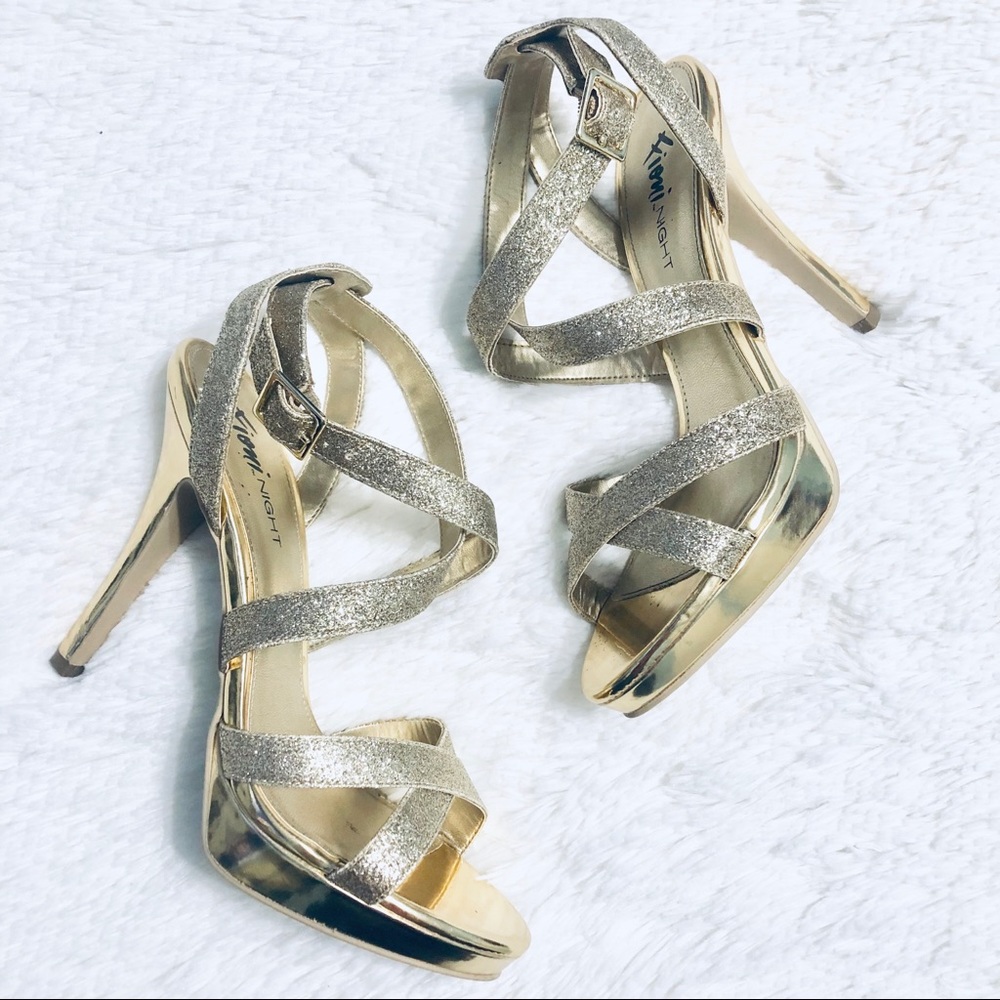 Fioni Night Gold High Heels